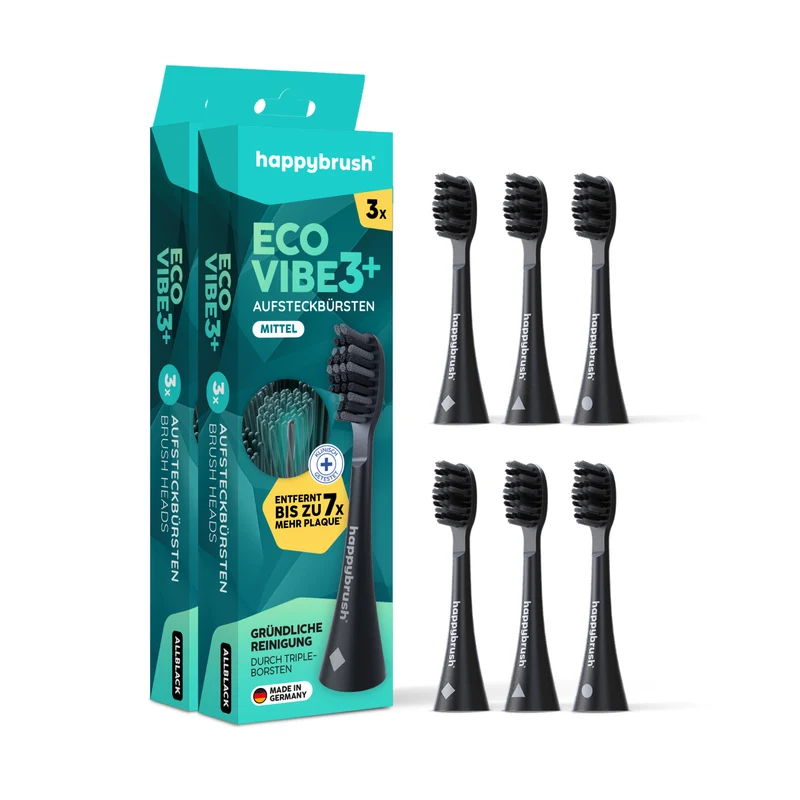 Aufsteckbürsten Eco Vibe 3+ | Allblack