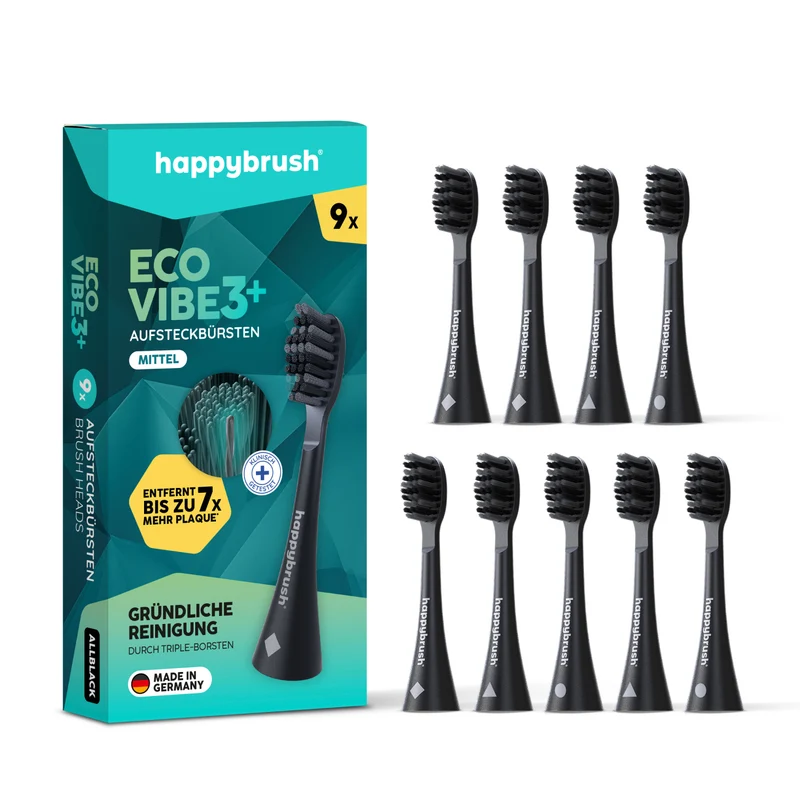 Aufsteckbürsten Eco Vibe 3+ | Allblack