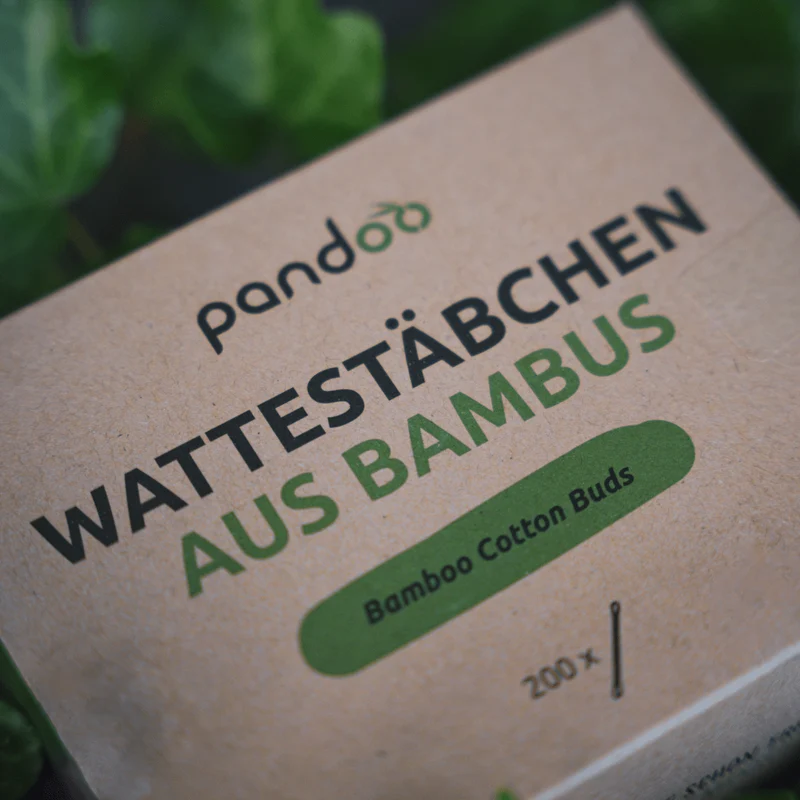 Plastikfreie Wattestäbchen aus Bambus und Bio-Baumwolle