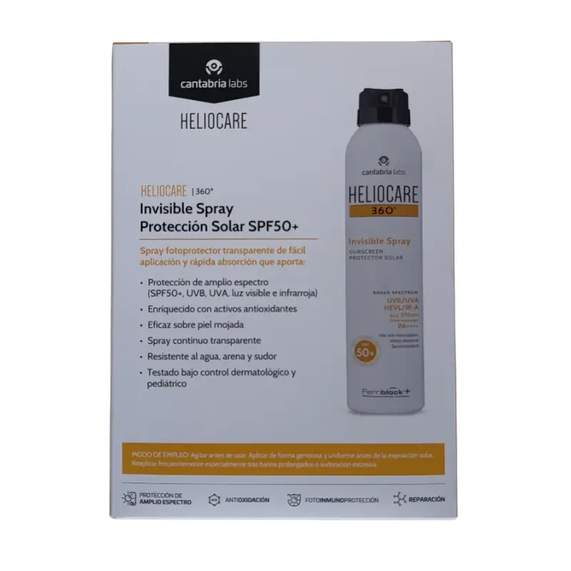 Heliocare Duplo Pack 360 Invisible Spray Spf 50, 2 units