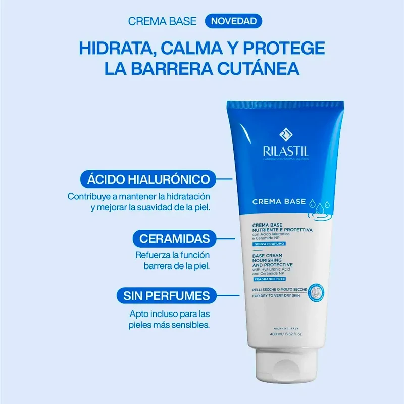 Rilastil Xerolact Base Cream, 400ml