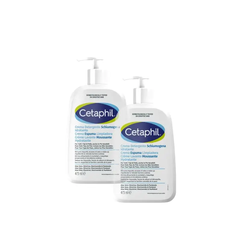 Cetaphil Foaming Cleansing Cream 473 ml, pack of 2