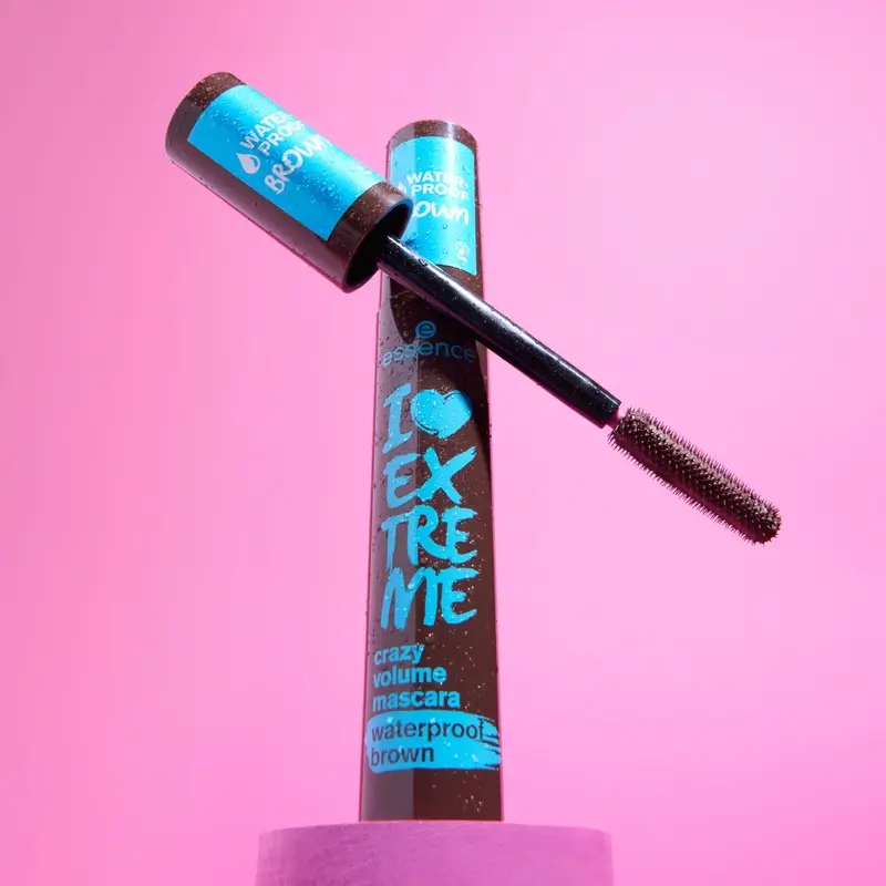 Essence I Love Extreme Crazy Volume Waterproof Brown Mascara 01, 12 ml