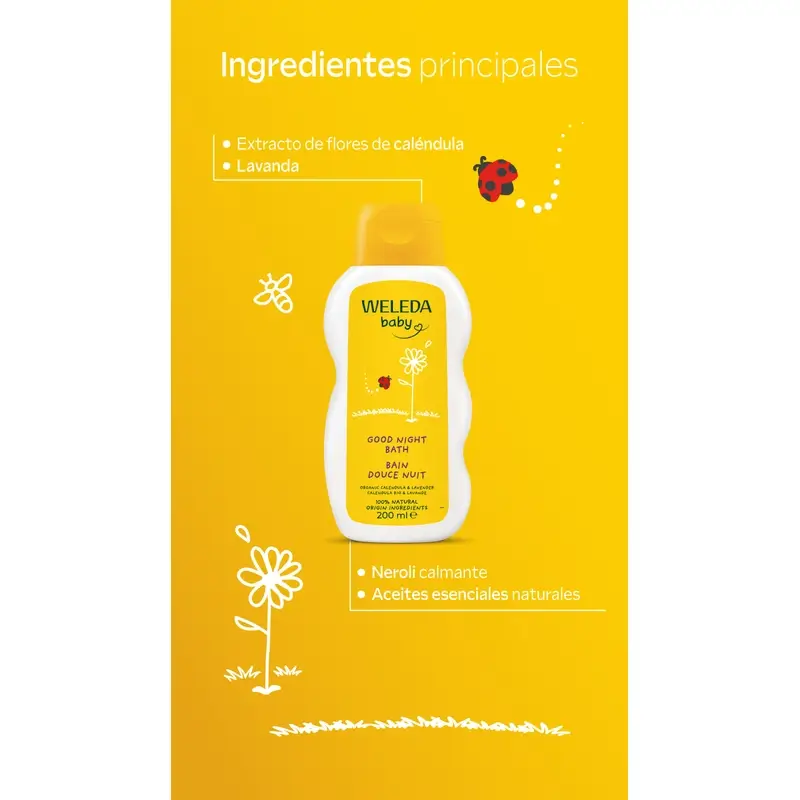 Weleda Calendula Good Night Bath, 200 ml