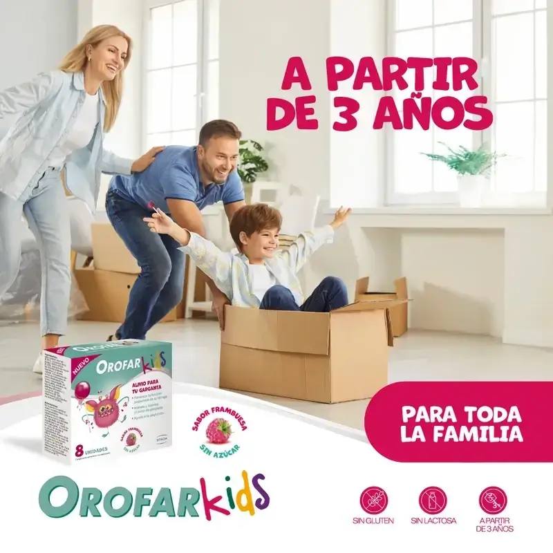Orofar Kids Sugar Free Raspberry Throat Itch Lollipops , 2x8 lollipops