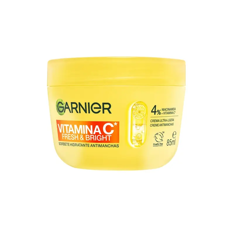 Garnier Vitamin C Fresh & Bright Anti-Blemish Moisturising Sorbet Cream, 85 ml