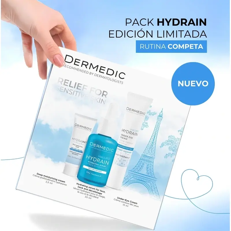 Dermedic Pack Hydrain Complete Routine , 30 + 2,5 +15 ml