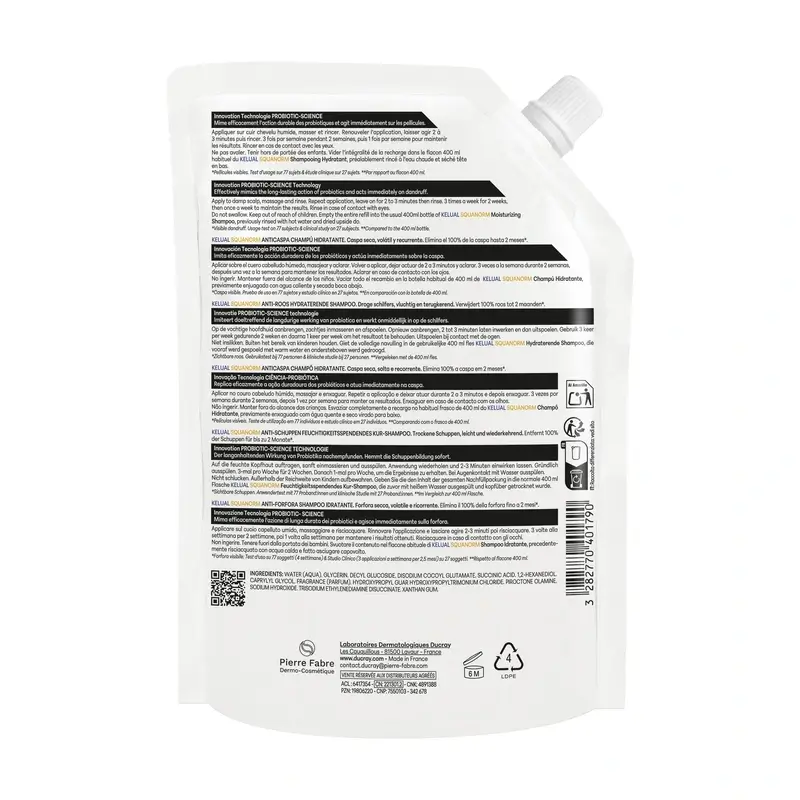 Ducray Kelual Squanorm Ch C Dry Dry Eco Refill, 400 ml