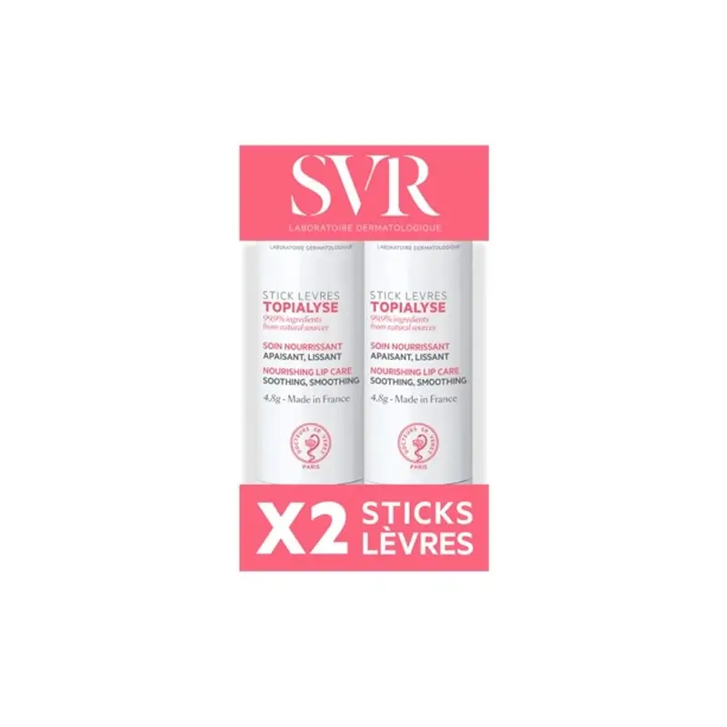 Svr Topialyse Duo Stick Levres , 2x4 g