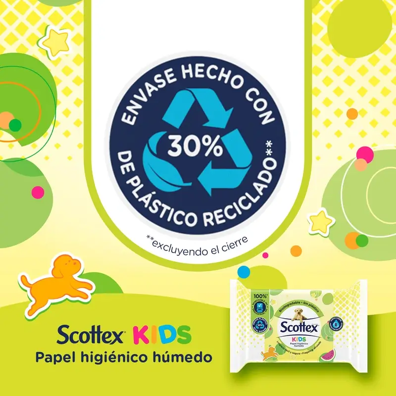 Scottex Junior Wet Toilet Paper , 74 units