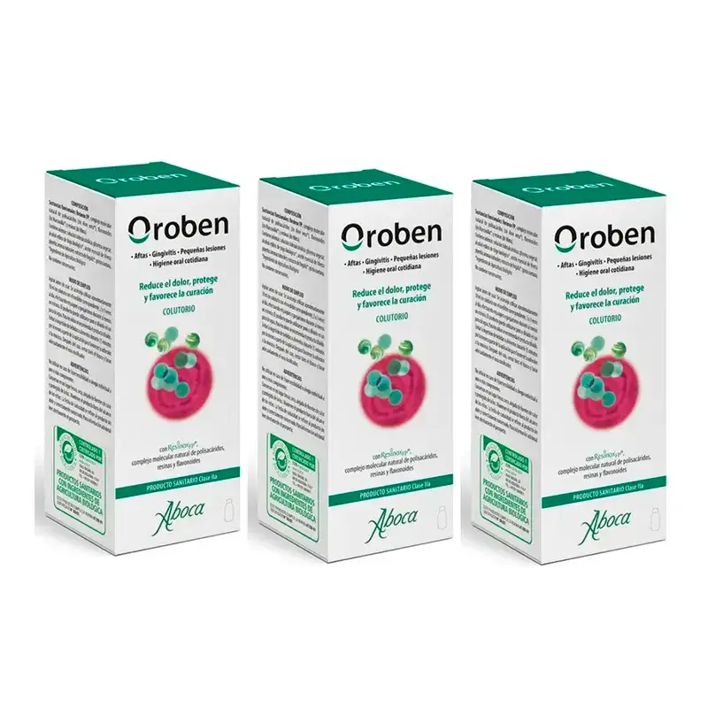 Aboca Oroben Aftagen Mouthwash, 3x150 ml