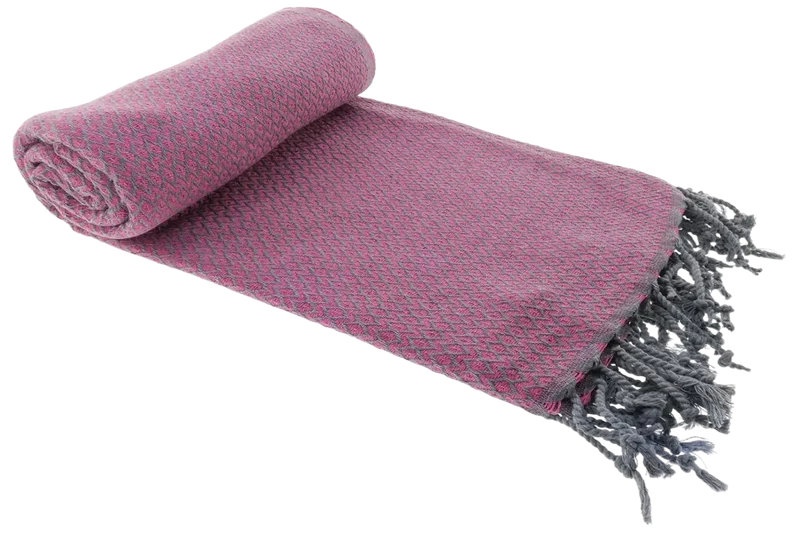 Hamamtuch Bird Eye Kelim Lux pink mint 100x180cm