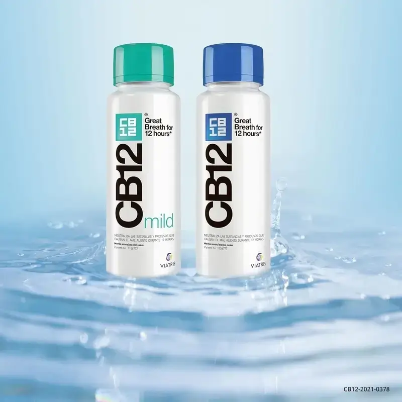 Cb12 Mild Mouthwash Mild Mint Flavoured Halitosis Mouthwash, 2X250 Ml
