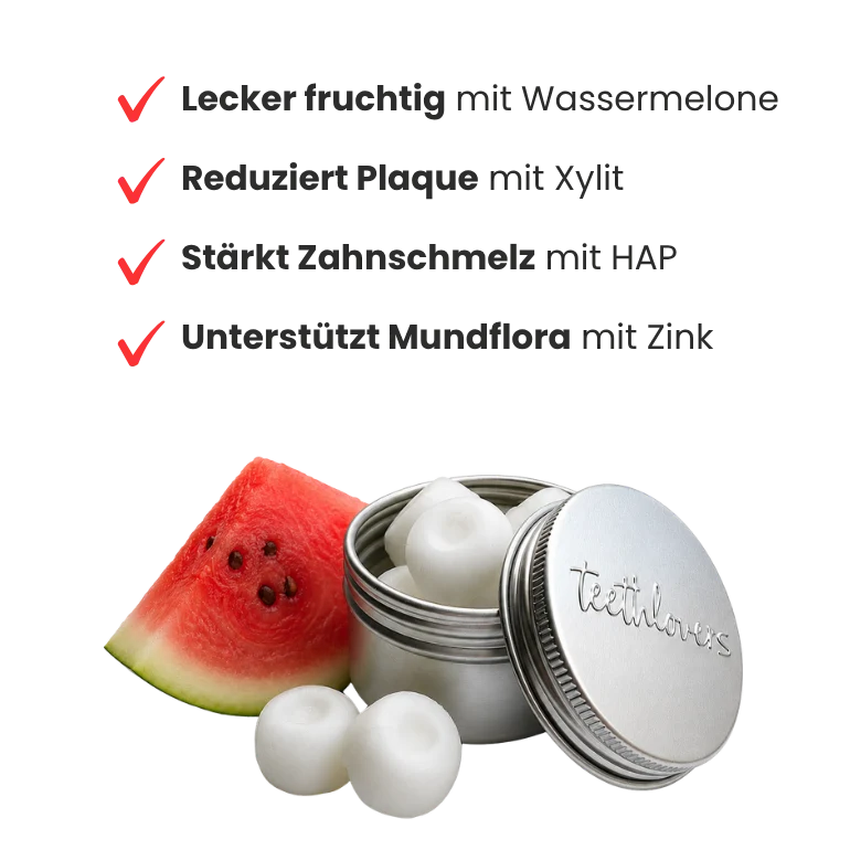 Doppelpack Zahnpflege‑Drops Wassermelone