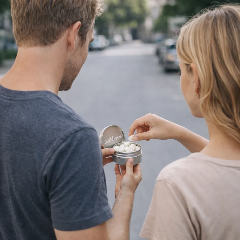 Dose für Zahnpflege-Drops