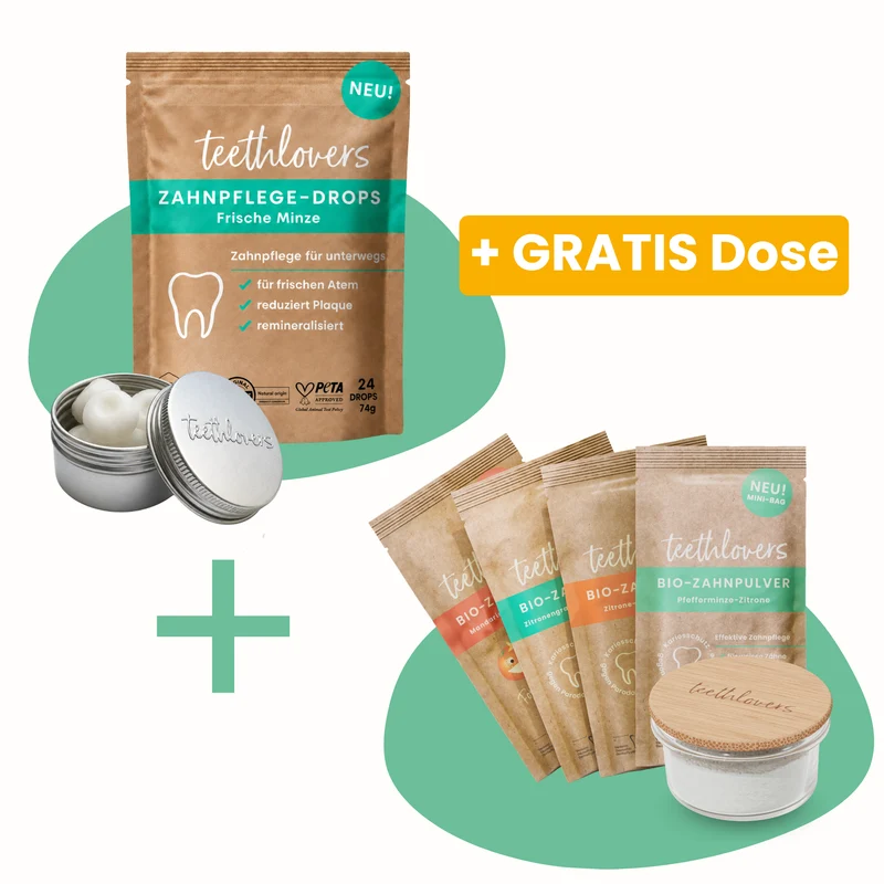 Probierset Zahnpulver + Zahnpflege-Drops