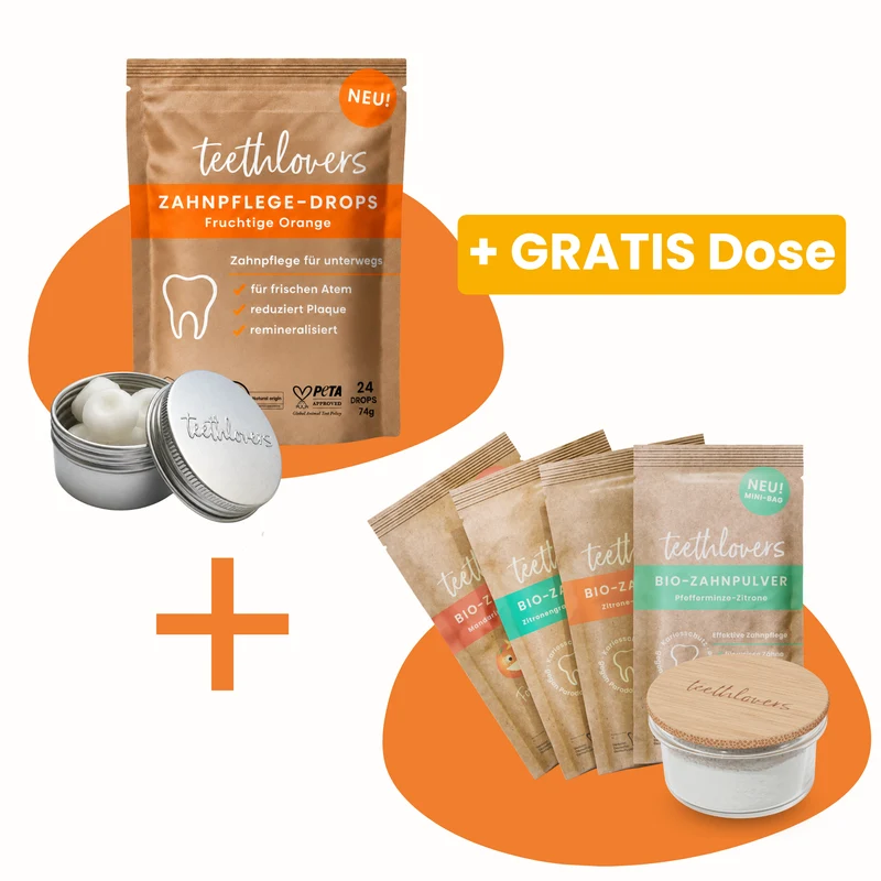Probierset Zahnpulver + Zahnpflege-Drops
