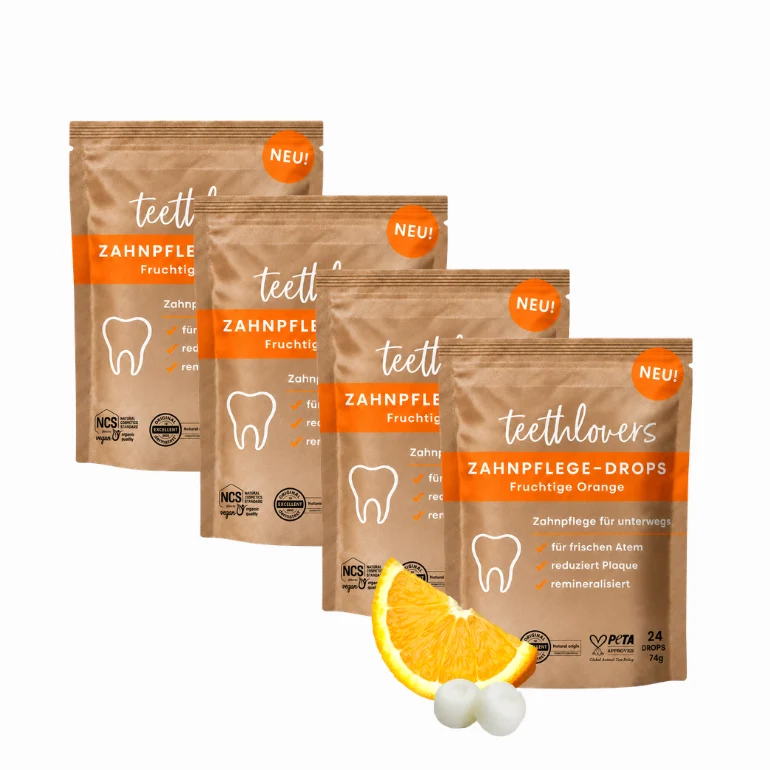 Vorratspack Zahnpflege‑Drops Fruchtige Orange