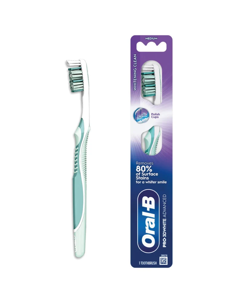 Oral-B Pro 3D White Advanced Whitening Toothbrush - Medium