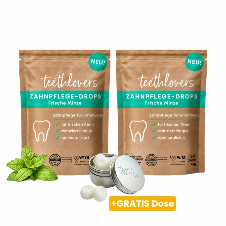 Doppelpack Zahnpflege‑Drops Frische Minze