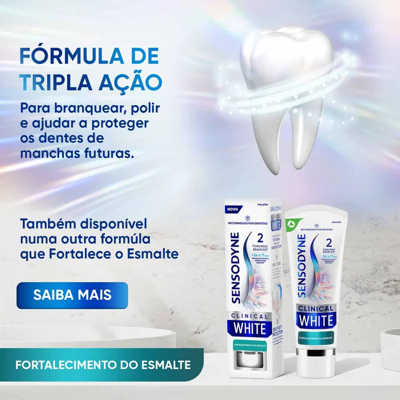 Clinical White Anti-Stain Toothpaste - Sensodyne - 75 ml