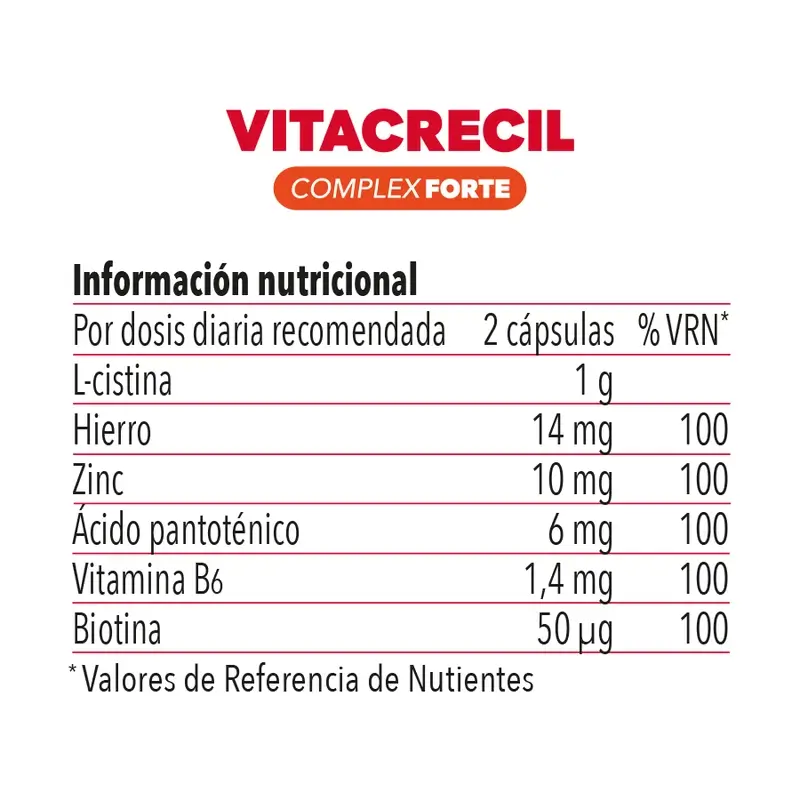 Vitacrecil Complex Forte, Pack 2 x 180 capsules