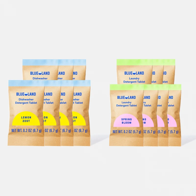 Dishwasher + Laundry Detergent Sample Pack (14 Tablets - 7 Each)