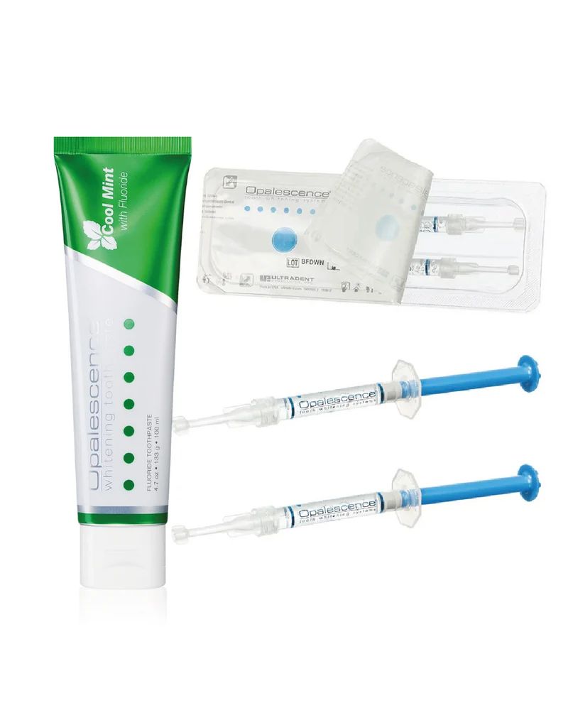 Opalescence Kit - Opalescence PF 16% 2 Syringes + Original Cool Mint Whitening Toothpaste 100 ml | At-Home Teeth Whitening Kit