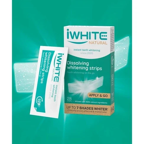 iWhite Natural Dissolving Teeth Whitening Strips - 28 Strips
