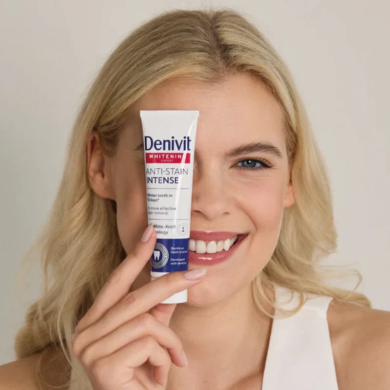 Whitening and Anti-Stain Fluoride Toothpaste - DENIVIT
