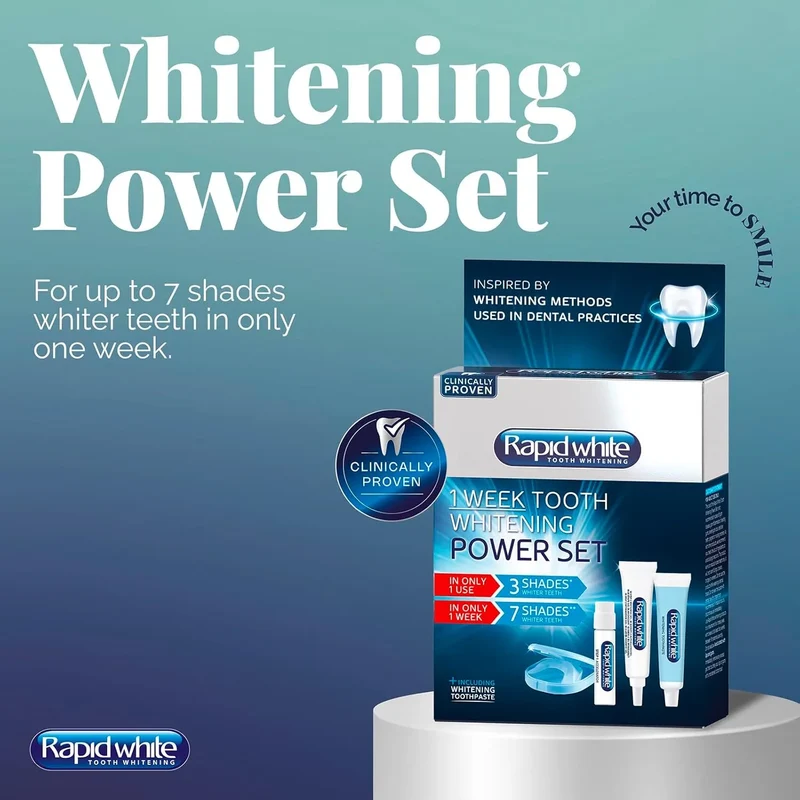 Rapid White Power Set Teeth Whitening Kit - Rapid White Tooth Whitening