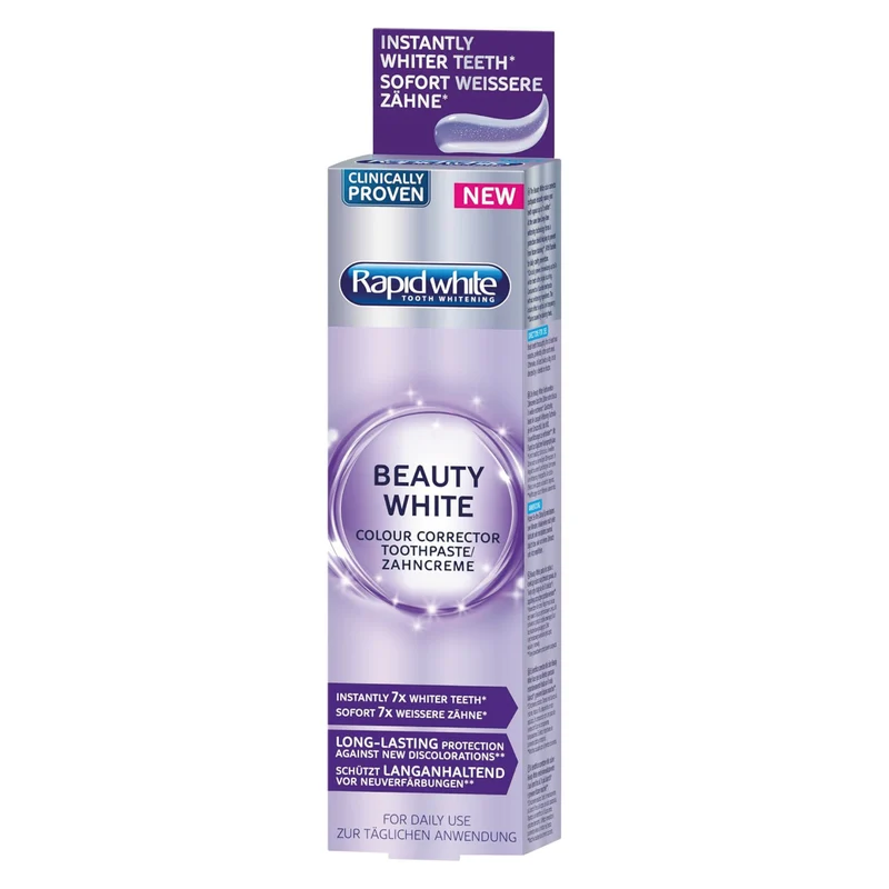 Rapid White Beauty White Colour Correcting Toothpaste - 75 ml - Rapid White Tooth Whitening