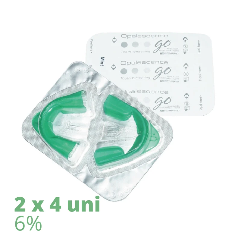 Opalescence Go 6% Mint Kit - 2x Mini Kit + 1 Whitening Toothpaste Original Cool Mint - 100 ml