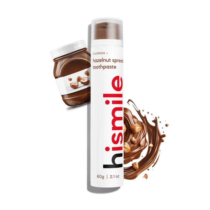 Hismile Toothpaste Hazelnut Spread - Fluoride Toothpaste - 60 g