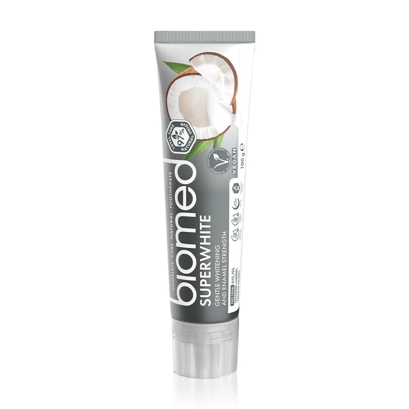 Biomed Superwhite Toothpaste - Natural Whitening with Coconut Oil - 100 g