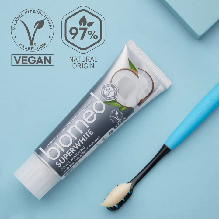 Biomed Superwhite Toothpaste - Natural Whitening with Coconut Oil - 100 g