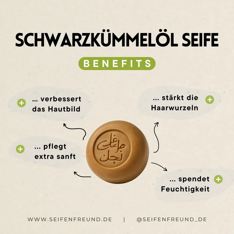 Premium Schwarzkümmelöl Aleppo Seife