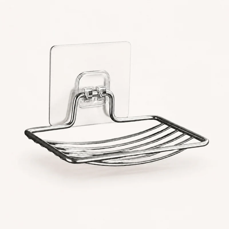 Premium Seifenhalter silber