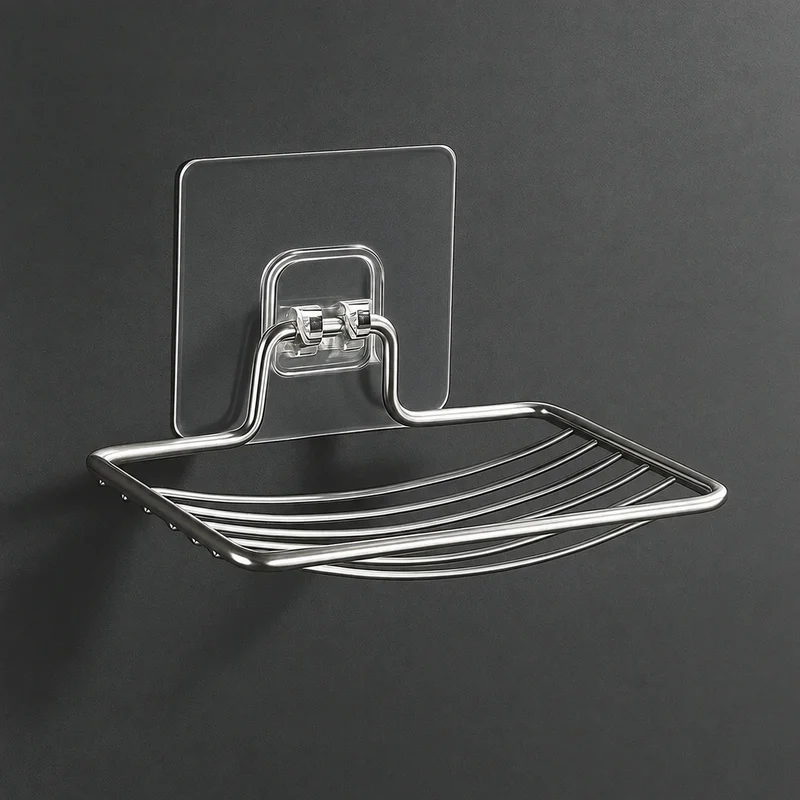 Premium Seifenhalter silber