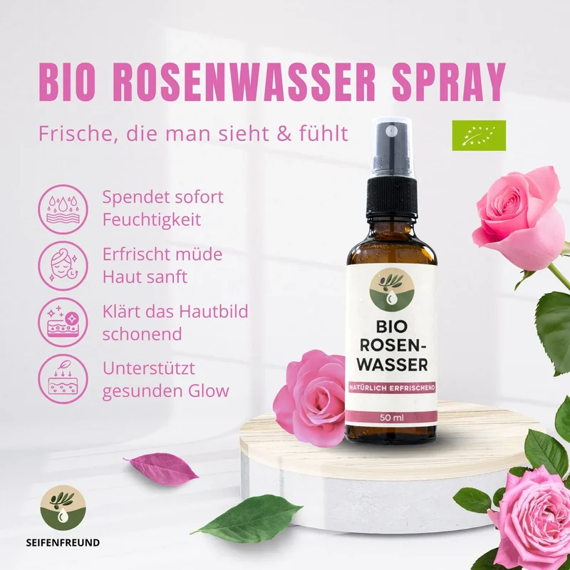 Premium BIO Rosenwasser Spray