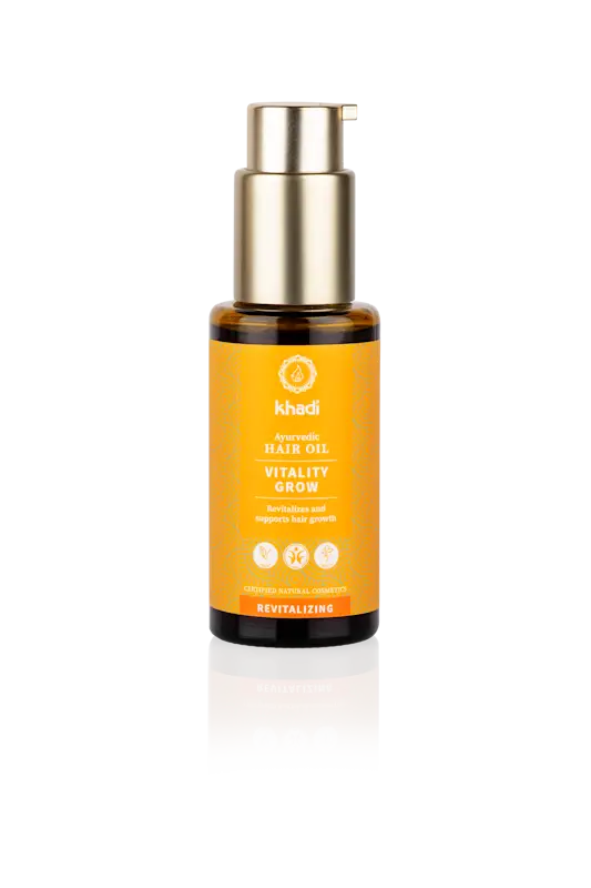 khadi Vitality Grow Haaröl – Ayurvedisches Haaröl gegen Haarausfall & für kräftiges Haar 50 ml