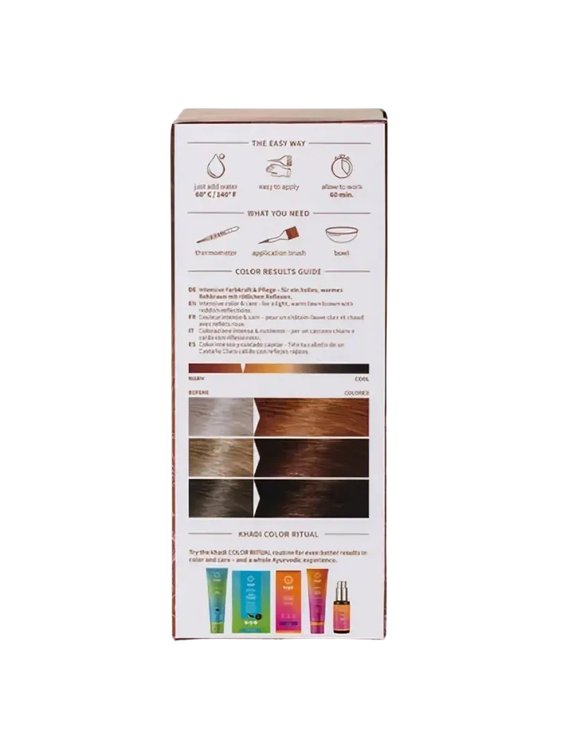 Khadi-Pflanzenhaarfarbe - Hellbraun-100g