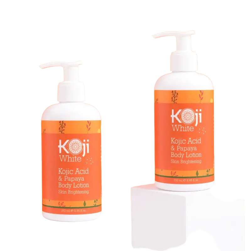 Kojic Acid Koji White Papaya Körperlotion – Doppelpack 2 × 250 ml