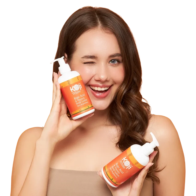 Kojic Acid Koji White Papaya Körperlotion – Doppelpack 2 × 250 ml