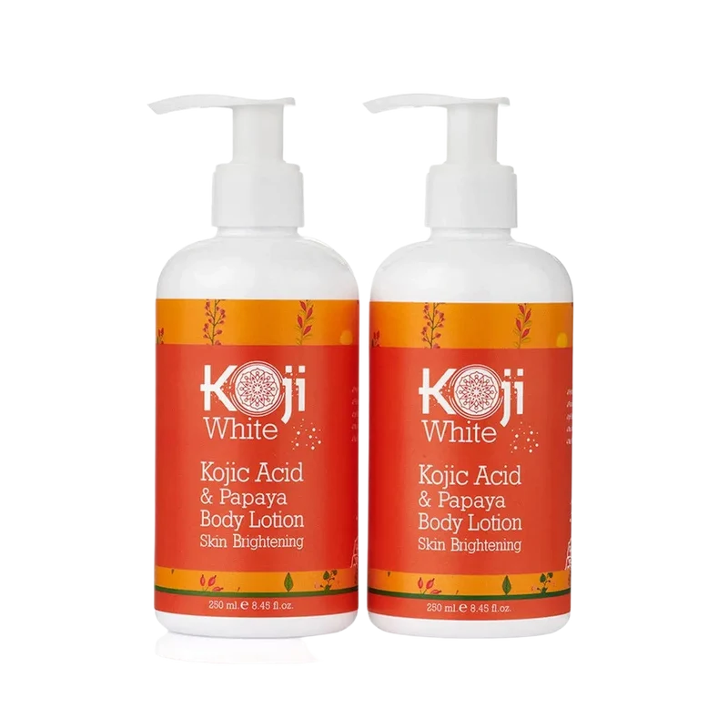Kojic Acid Koji White Papaya Körperlotion – Doppelpack 2 × 250 ml