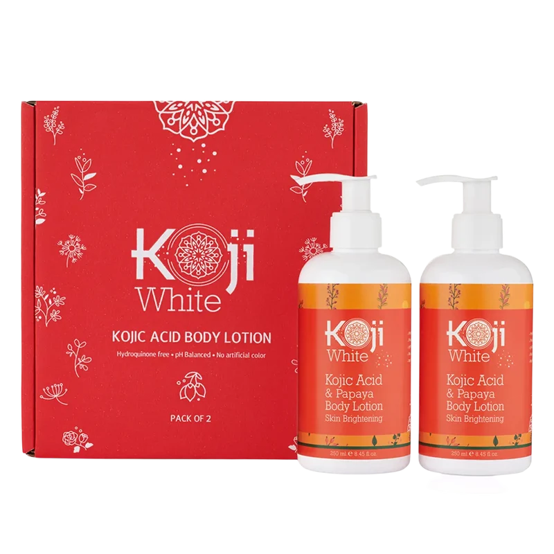 Kojic Acid Koji White Papaya Körperlotion – Doppelpack 2 × 250 ml