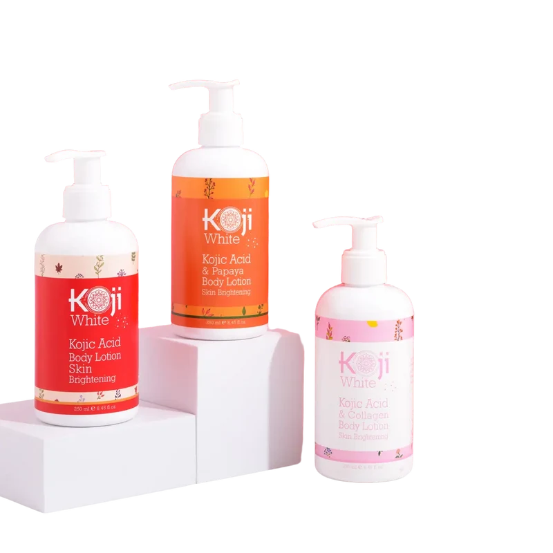 Kojic Acid Koji White Papaya Körperlotion – Doppelpack 2 × 250 ml