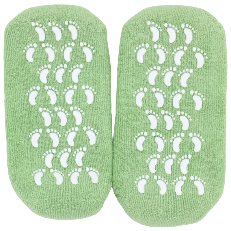 Feuchtigkeits- und Pflege-Socken mit Ölen – Grün – Zen'Arôme