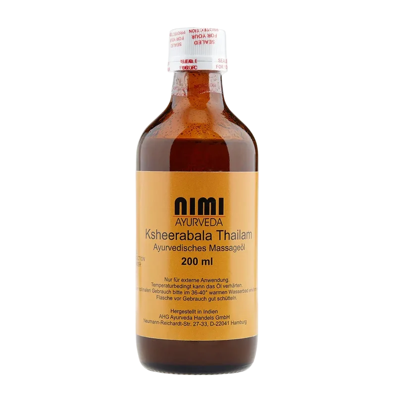 Nimi Ksheerabala Thailam – Ayurvedisches Massageöl für Ruhe und Regeneration