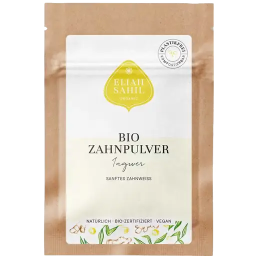 Bio Zahnpulver Ingwer 8 g – Natürliche Zahnpflege in praktischer Probier- und Reisegrösse